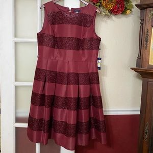 Tommy Hilfiger Deep Red Dress 14 NWT